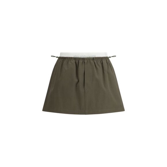 Alexander Wang Bicolor Cotton Mini Women's Skirt